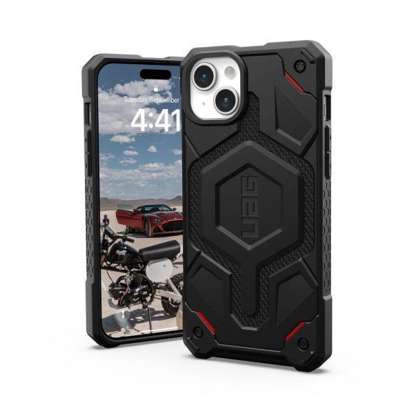 ( UAG ) Urban Armor Gear Monarch Pro for IPHONE 15 PLUS compatible with MagSafe
kevlar black