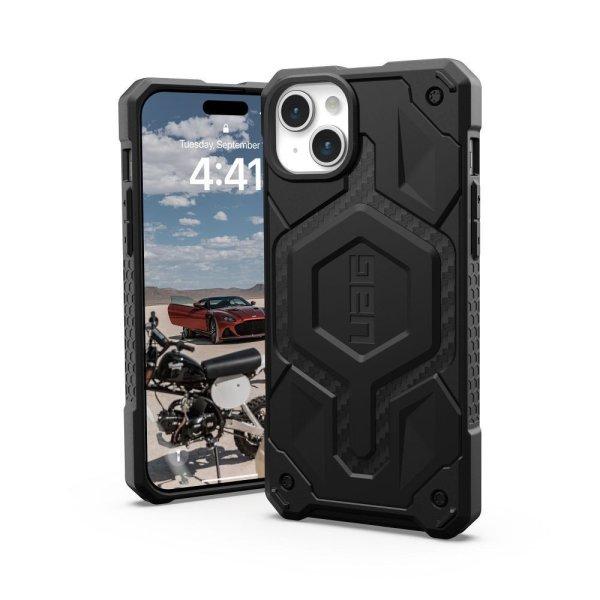 ( UAG ) Urban Armor Gear Monarch Pro for IPHONE 15 PLUS compatible with MagSafe
kevlar black