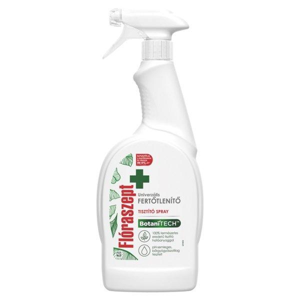 Fertőtlenítő hatású tisztítószer szórófejes 700 ml 0% klór Botanitech
Univerzális Flóraszept