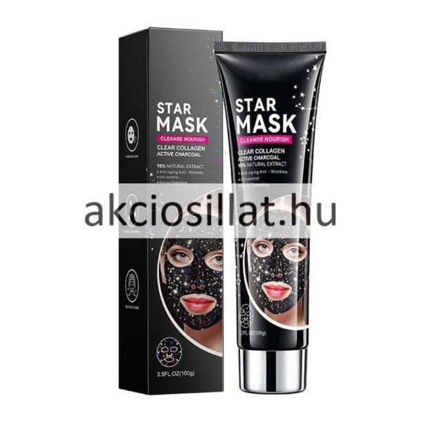 Sadoer Star Mask Clear Collagen Active Charcoal Kollagénes Faszenes Arcmaszk
100g