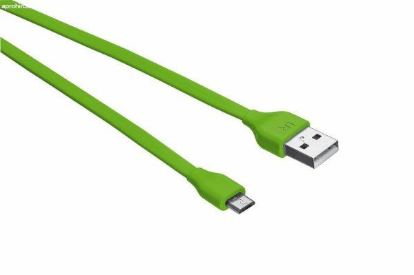 Trust 20138 Flat Micro-USB kábel 1m lime