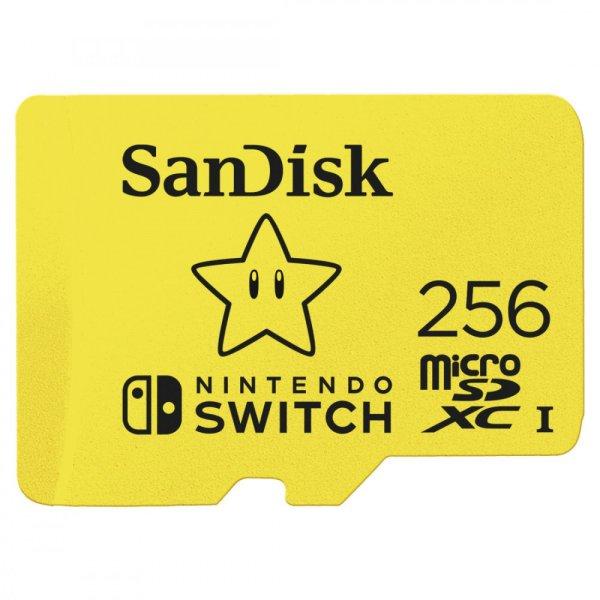 SanDisk microSDXC kártya NINTENDO SWITCH 256GB, 100MB/s, U3, C10, A1, UHS-1
(183573)