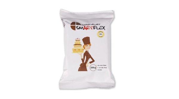 Smartflex Velvet barna fondant massza vanília ízesítéssel 250 g