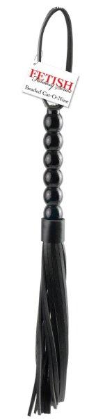 Beaded Cat-o-Nine Tails Black