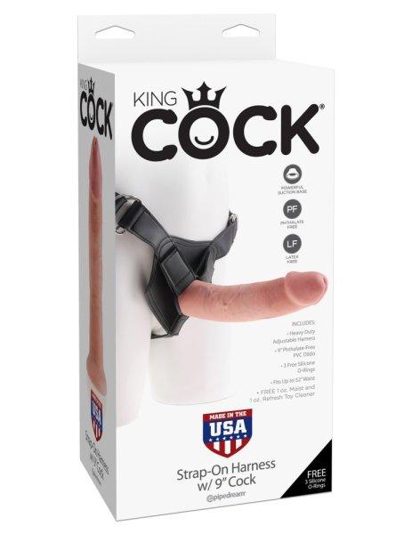 Strap on Harness with 9" Cock Light
