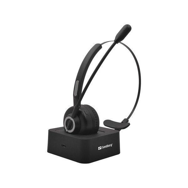 Sandberg Wireless Fejhallgató - Bluetooth Office Headset Pro (Bluetooth 5.0;
mikrofon; hangerő szabályzó; fekete)