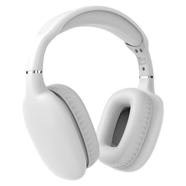 Snopy Fejhallgató Vezeték Nélküli - SN-BT43 White (Bluetooth/AUX hang.szab.,
mikrofon, fehér)