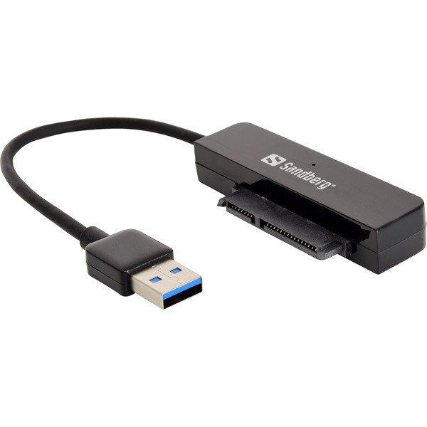 Sandberg Kábel Átalakító - USB3.0 to SATA Link (fekete; USB bemenet - SATA
2,5" kimenet; max.5 Gbit/sec)