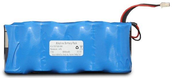 Ksenia 7,5 V 8 Ah alkálielem-pakk 7,5 V 8 Ah alkaline elempakk