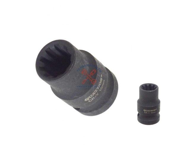 Féknyereg dugókulcs 1/2" 15mm 10 szög