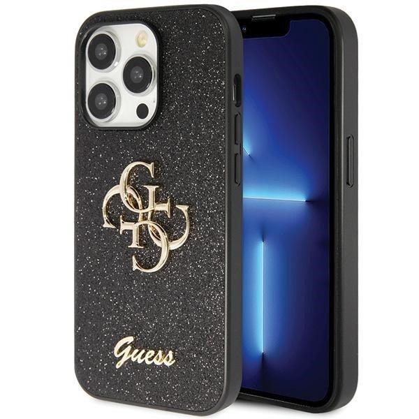 Guess GUHCP14XHG4SGK iPhone 14 Pro Max 6.7" fekete/barna keménytok Glitter
Script Big 4G