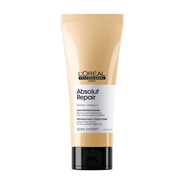 L'Oréal Professionnel Regeneráló ápolás nagyon
sérült hajra Serie Expert Absolut Repair Gold Quinoa + Protein
(Instant Resurfacing Conditioner) 200 ml