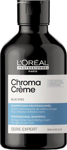 L'Oréal Professionnel Professzionális narancssárga tónusokat
semlegesítő kék sampon Serie Expert Chroma Crème (Blue Dyes
Shampoo) 500 ml