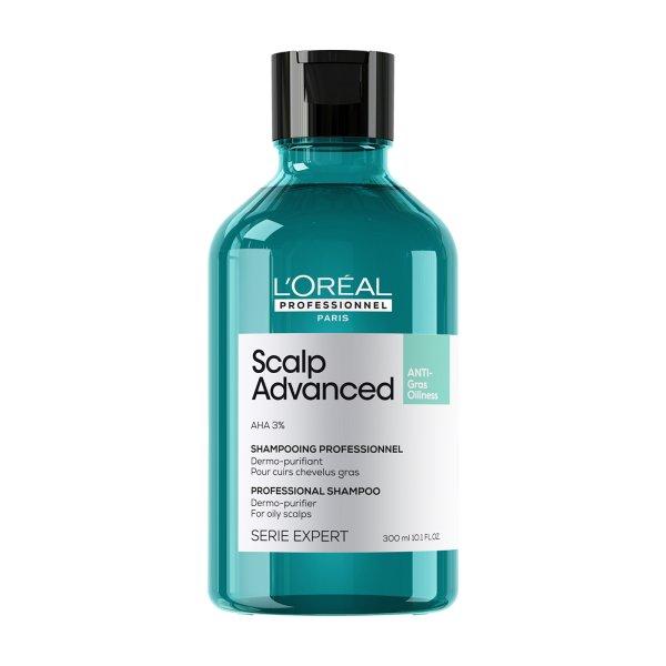 L'Oréal Professionnel Tisztító sampon zsíros fejbőrre
Scalp Advanced (Anti Oiliness Dermo Purifier Shampoo) 300 ml