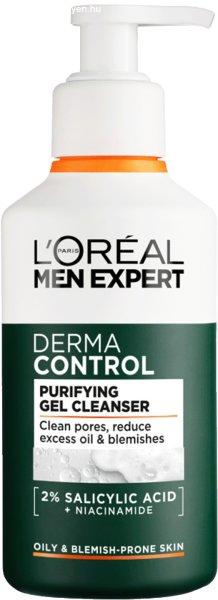 L'Oréal Paris Tisztító bőrgél Men Expert Derma Control
(Purifying Gel Cleanser) 260 ml