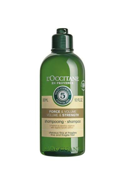 L'Occitane en Provence Sampon vékonyszálú és
törékeny hajra Volume & Strength (Shampoo) 300 ml