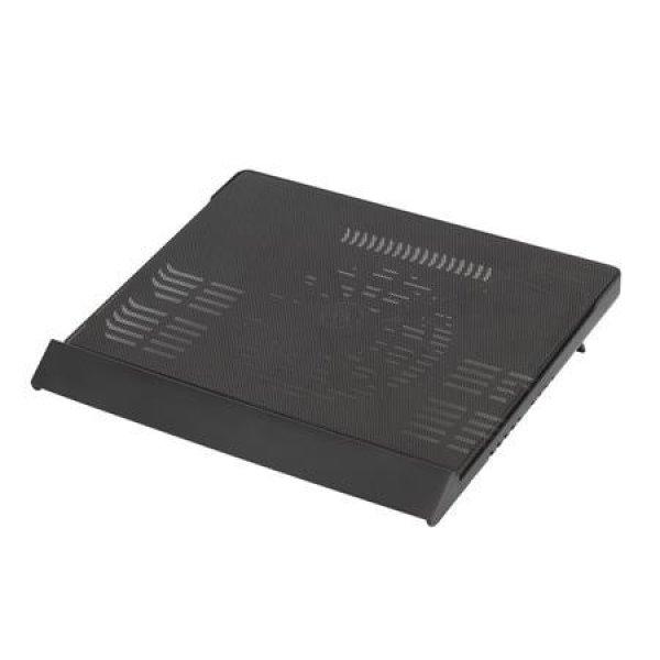 Notebook állvány, hűtőventilátorral, 17,3", RIVACASE "5556",
fekete