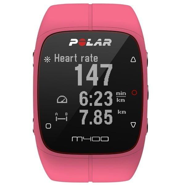 M400 HR polar futó óra - pink