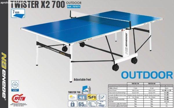 Twister X2 700 kültéri ping pong asztal