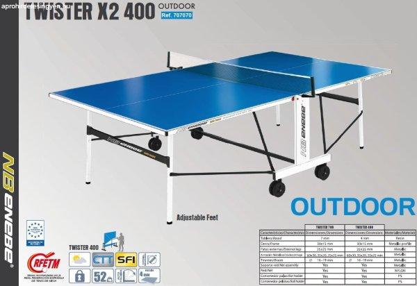 Twister X2 400 kültéri ping pong asztal