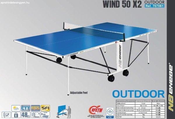 Wind 50 x2 kültéri ping pong asztal