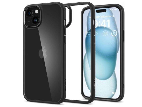 Apple iPhone 15 ütésálló hátlap - Spigen Ultra Hybrid - fekete/átlátszó