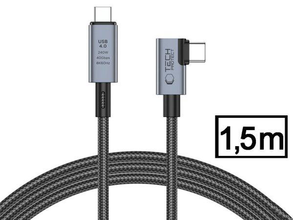 Tech-Protect USB Type-C - USB Type-C adat- és töltőkábel - Tech-Protect
Ultraboost USB 4.0 / 8K / 40 Gbps / PD240 Cable - 240W - szürke