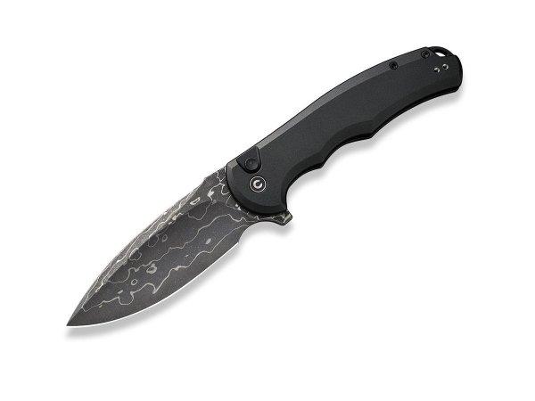 Civivi Button Lock Praxis C18026E-DS1 Damascus Black Aluminum