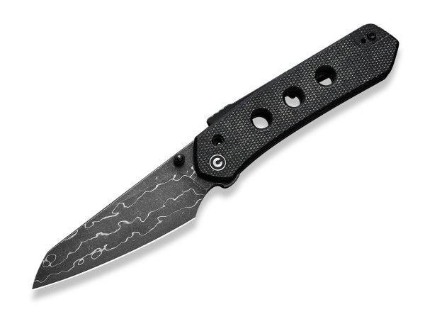 Civivi Vision FG C22036-DS2 Damascus Black Canvas Micarta