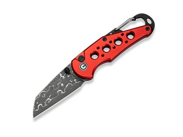 Civivi Pragma C23062B-DS1 Red Aluminum Damascus