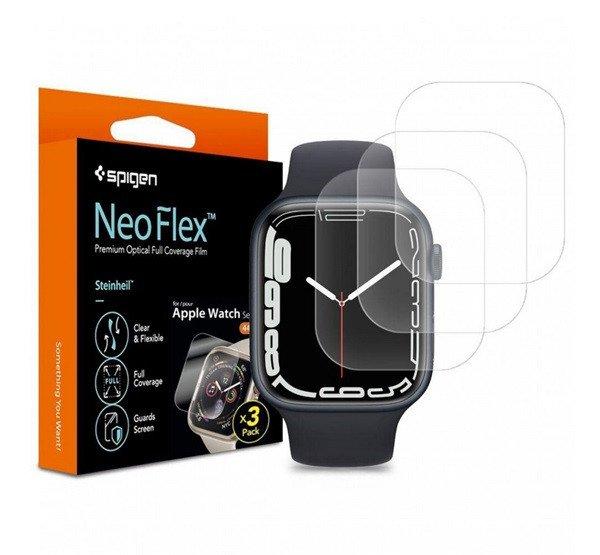 SPIGEN NEOFLEX képernyővédő fólia 3db (full screen, tok barát) ÁTLÁTSZÓ
Apple Watch Series 7 45mm, Apple Watch Series 8 45mm, Apple Watch Series 5 44mm,
Apple Watch Series 6 44mm, Apple Watch Series SE 2 44mm, Apple Watch Series SE
44mm, Appl