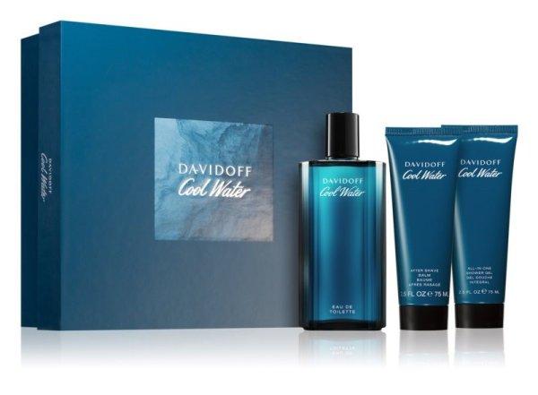 Davidoff Cool Water Man - EDT 125 ml + tusfürdő 75 ml +
borotválkozás utáni balzsam 75 ml