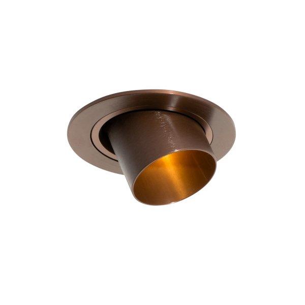 Modern beépíthető spotlámpa sötét bronz GU10 35 mm kerek dönthető -
Installa