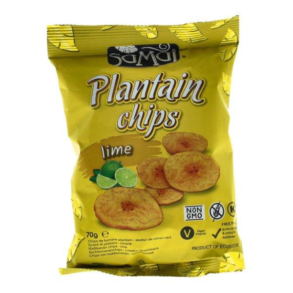 SAMAI PLANTAIN CHIPS LIME 70G