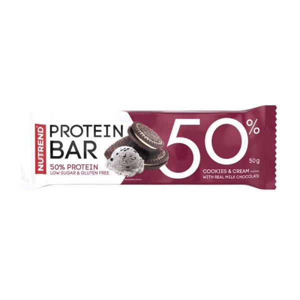 Nutrend protein szelet 50% cookies and cream 50 g