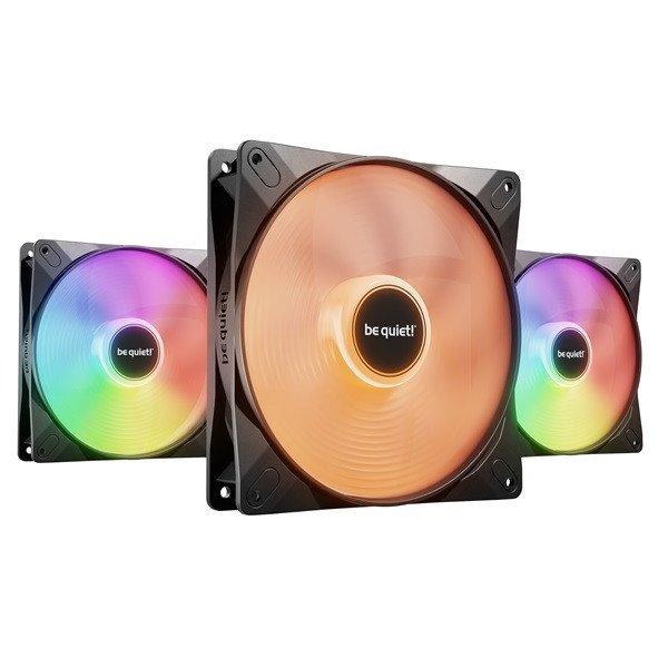 Be Quiet! Cooler 14cm - LIGHT WINGS LX 140mm PWM Triple-Pack (RGB, 1200rpm,
22,9dB, fekete)