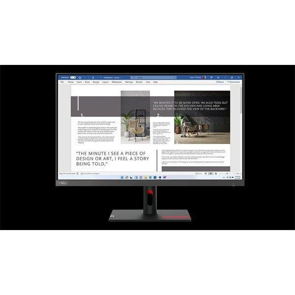 LENOVO Monitor ThinkVision S27i-30; 27" FHD, 1920x1080 IPS, 16:9, 1300:1,
300cd/m2, 6ms, HDMI, VGA