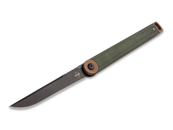 Böker Plus Kaizen Green Canvas Micarta kés