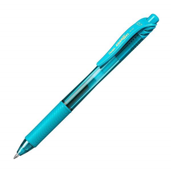 Rollertoll zselés golyóátmérő 0,7 mm, Pentel EnerGelX BL107-S3X,
írásszín türkiz