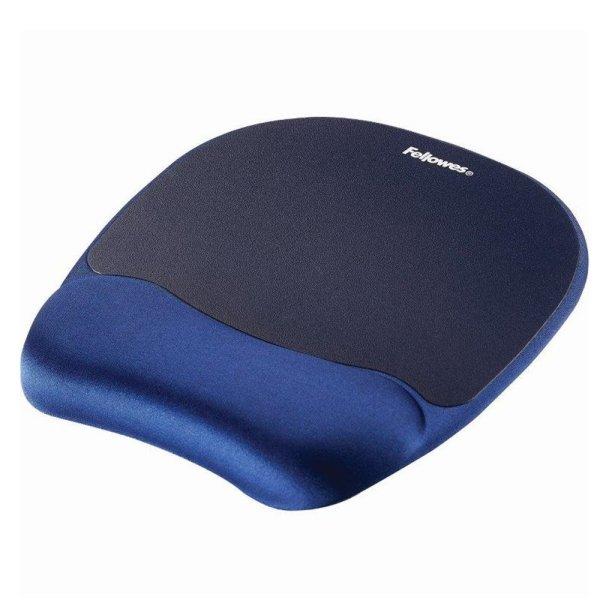 Egérpad csuklótámasszal, memoryhab töltésű, Fellowes® Memory Foam,
zafírkék