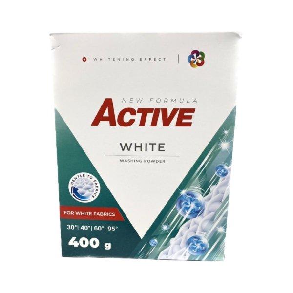 Mosópor 400 g (6 mosás) zsákos fehér ruhákhoz Active White