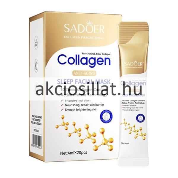 Sadoer Collagen Anti-Aging Sleep Facial Mask Kollagénes Arcmaszk 20x4ml 