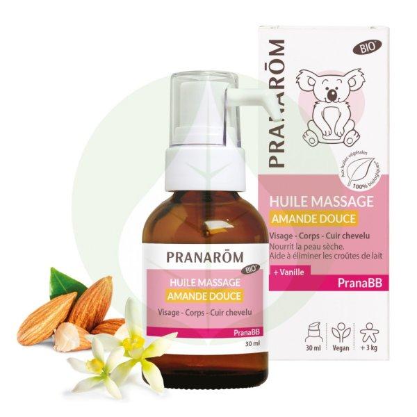 PranaBB - Édesmandula masszázsolaj vaníliával - Bio - 30ml - Pranarom