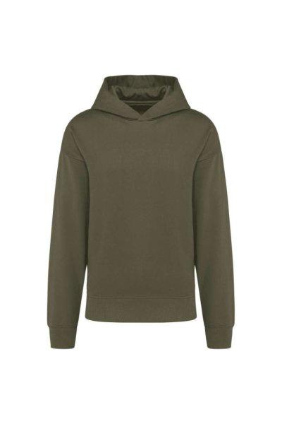 Uniszex laza szabású kapucnis pulóver, Kariban KA4018, Light Khaki-2XL