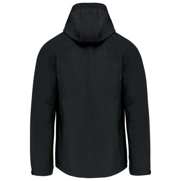 Férfi kapucnis softshell dzseki, Kariban KA413, Black-4XL