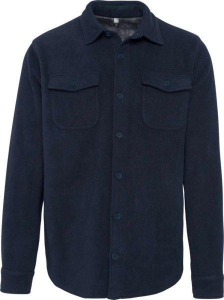 Férfi polár felső sherpa béléssel, Kariban KA582, Navy/Storm Grey-XL