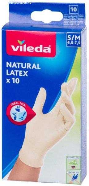 Kesztyűk Vileda Natural Latex, S/M