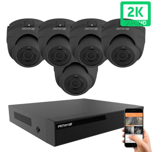 Amiko D20M530B-AHD dome 5 biztonsági kamera rendszer 5MP 2K