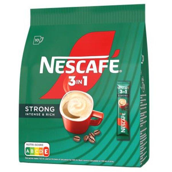 Instant kávé stick, 10x16,5 g, NESCAFÉ, 3in1 "Strong"