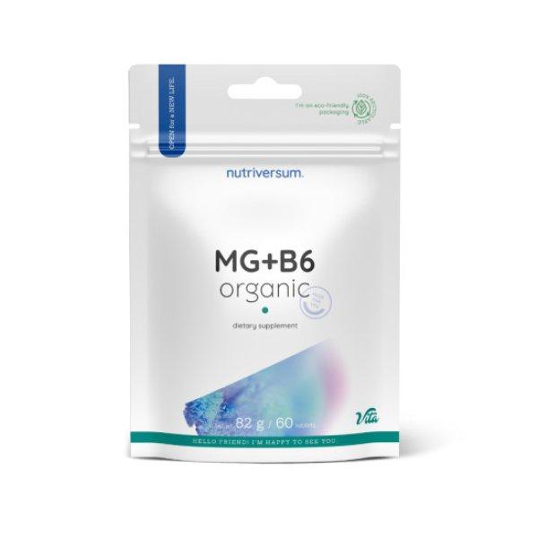 Nutriversum MG + B6 Organic 60 tabletta